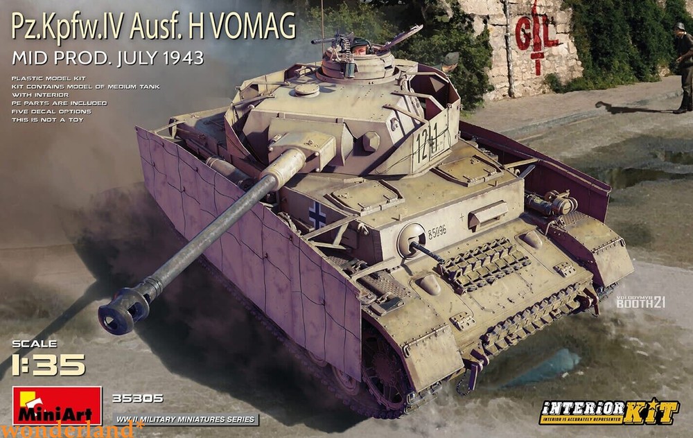 MiniArt 35305 1/35 Pz.Kpfw.IV Ausf. H Vomag. Mid Prod. (July 1943) Interior Kit