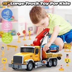 Kids Toys for 3 4 5 6 7 Years Old Boys, 15″ Large Tow Truck Toy, Friction…