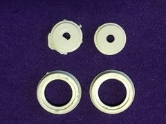 JOHAN 1966 Marlin 2 – FRONT INNER WHEELS & RETAINERS for 1:25 Model Kit 66