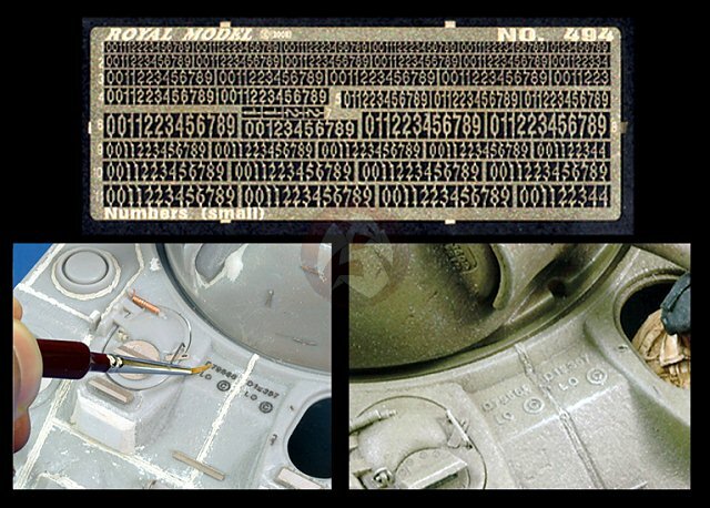 Royal Model 1/35 Numbers (Small) (11 Font types in various sizes) [Diorama] 494