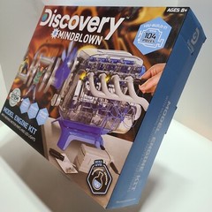 Discovery #Mindblown Model Engine Kit with Moving Parts and LED Lights.