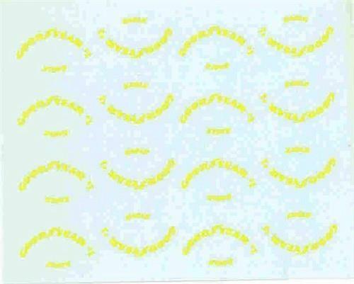 Blue Ridge Good Year yellow Eagle Tire Nascar 1/24 1/25 decal