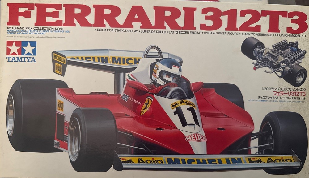 Tamiya GP Collection 1/20 Ferrari 312T3 Model kit 20010-1500 Parts are sealed!