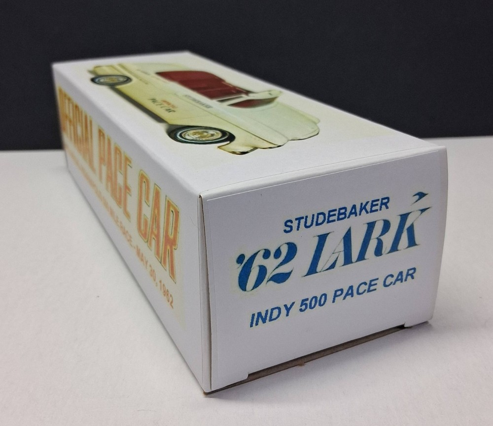 1962 Studebaker Lark Indy 500 Pace Car RED Interior Promo Model BOX ONLY NO CAR