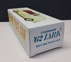 1962 Studebaker Lark Indy 500 Pace Car RED Interior Promo Model BOX ONLY NO CAR
