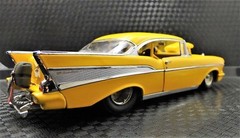 57Chevy55 1957 Chevrolet 1955 Dragster Custom Built Metal Model Race Car