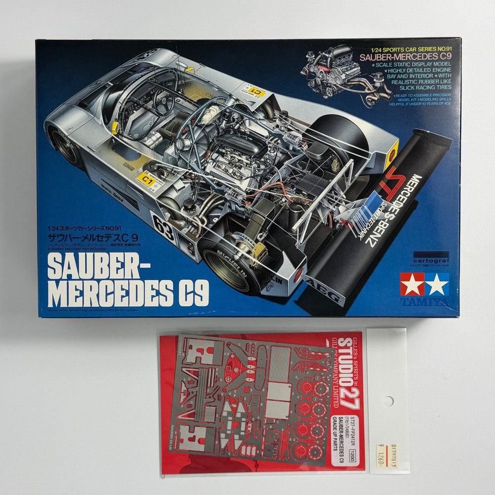 TAMIYA 1/24 SAUBER-MERCEDES C9 w/cartograf & PE parts Item24091 from Japan