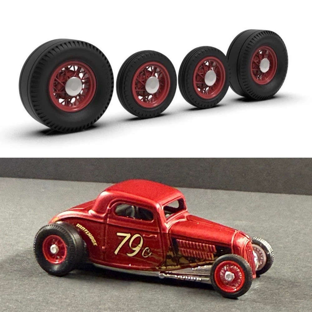 1:64 Vintage Wires 21″ on Big and Little Tires
