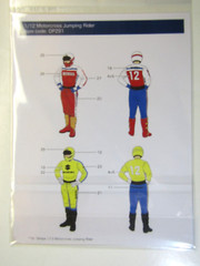 Decalpool 1/12 Motocross Jumping Rider (Honda/Suzuki) Decal Sheet DP291