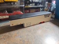 VINTAGE SURVIVOR MPC.REVELL.AMT. BUILT MODEL RACING TRAILER CUSTOM MADE