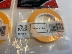 3 Vallejo Masking Tape 1mm 2mm 3mm Twin Packs 36 Meters Each