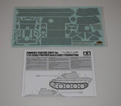 TAMIYA PANTHER AUSF G 30055 ⭐PARTS⭐ ZIMMERIT COATING SHEET 1/35