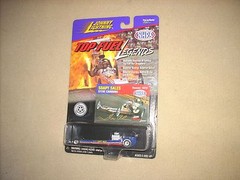 JOHNNY LIGHTNING TOP FUEL LEGENDS SOAPY SALES DRAGSTER, SEALED, RARE !