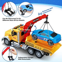 Kids Toys for 3 4 5 6 7 Years Old Boys, 15″ Large Tow Truck Toy, Friction…