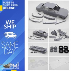 DiOlex DP24186 1/24 3D print resin kit Alpina B9/B10 (BMW E28) with white decals