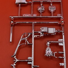 1929 Ford Model A Chrome Headers Supercharger Scoop Model Parts 1:25 New 6