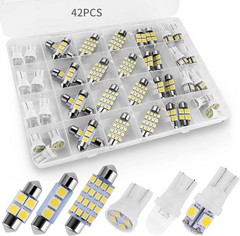 Zakolak 42 Pieces Interior Car Lights, Super Bright White Dome Map Tail Cab Ligh