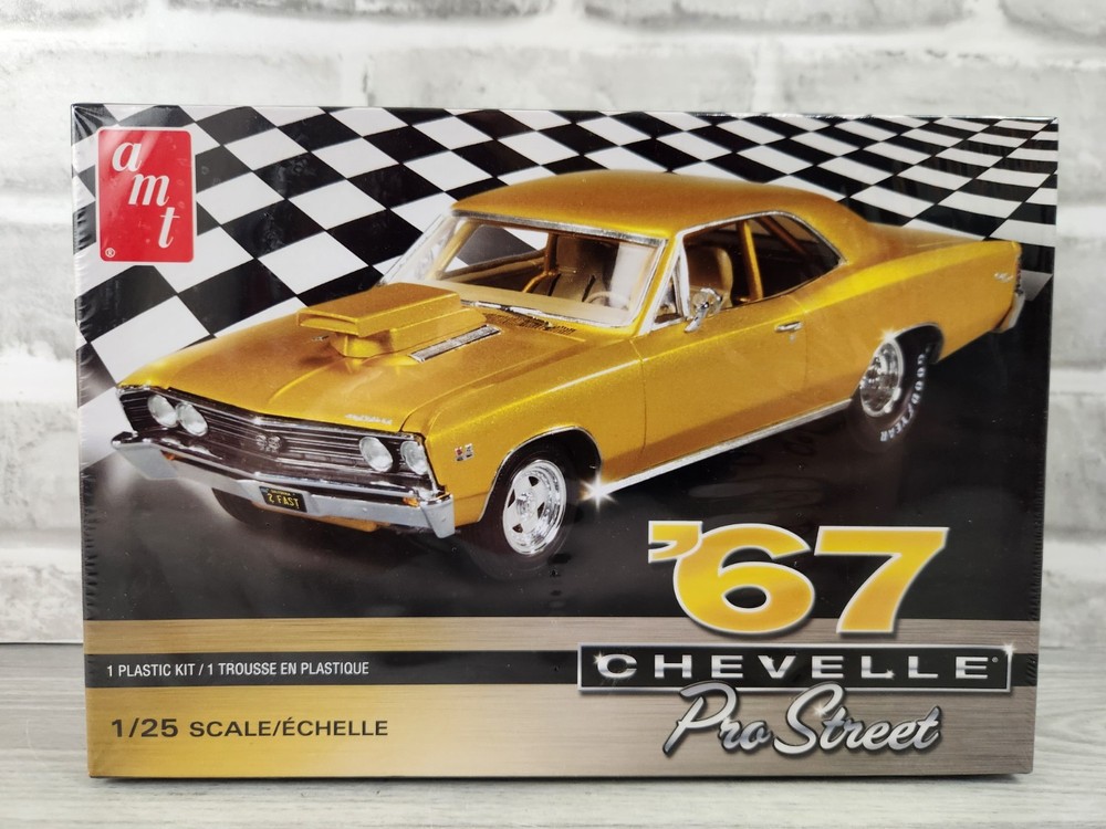 AMT 1967 ’67 Chevrolet Chevelle Pro Street 1:25 Model Kit Sealed AMT876M/12
