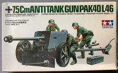 Tamiya 3547 7.5Cm AntiTank Gun Pak 40/L46 1:35 Scale Model Kit 1/35 No. 47 350