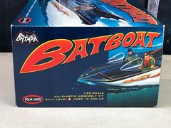 Polar Lights 1:25 Scale Plastic Model Kit BATMAN BATBOAT ROBIN ~ Started