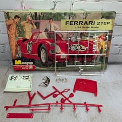Monogram Ferrari 275P 1/24 Model Kit Open Incomplete Vintage Race Car