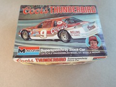 Coors Thunderbird Stock Car Bill Elliott Monogram #2244 Model Open Box New (Read