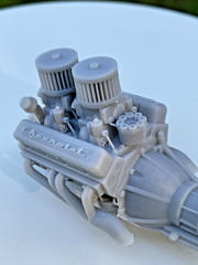 1 25 Scale Nitrous Chevrolet 283 Engine Custom Chevy V8 Small Block Motor