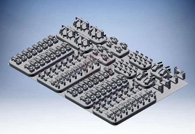MJ Miniatures 1/35 Tool Clamps, Cable and Jack Mounts Panzer III Tank MJEZ35010