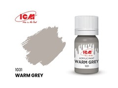 ICM3037 WWII US Infantry Acrylic paint set x 6 12ml bottles Grey, Yellow, Brown