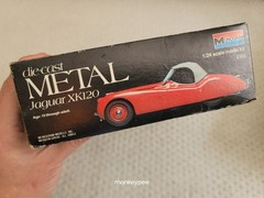 VTG 1979 Monogram 6103 Jaguar XK120 Metal Body Model Kit 1/24
