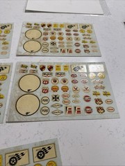 Vintage Model Car Stickers Lot Of 5 Good Condition.