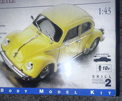 TESTORS 1/43 SCALE VOLKSWAGEN BEETLE PAINTED model METAL BODY New sealed
