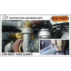 CTM 1/24 1/25 Hose Clamps Scale Model Engine Accessories Photoetch Made in Czech