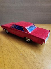 THREE VINTAGE BUILT MODELS -Mustang, GTO, and Mercury cruiser