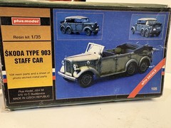 MSH- Plus model #105 Skoda Type 903 Staff Car 1:35 Scale Resin NOS