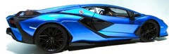 Lamborghini 1:18Race Car12Custom Built Concept Metal Body Model Carousel BLUE 24
