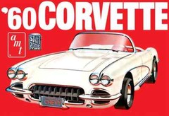 1/25 AMT 1374 -1960 CHEVROLET CORVETTE PLASTIC MODEL KIT 2 IN 1
