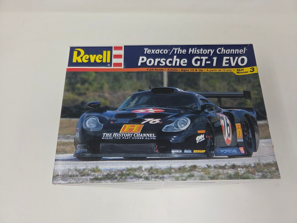 Texaco The History Channel Porsche GT-1 EVO Revell 1:24 Model Kit 85-2177 Unbilt
