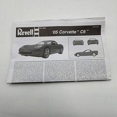 Revell 1/25 05 Corvette C6 85-2840 Parts Kit Bash Instructions Directions