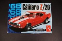 AMT 1968 Chevrolet Camaro Z/28 1/25 Model Kit 2 In 1 Open Box Sealed Parts (g2)