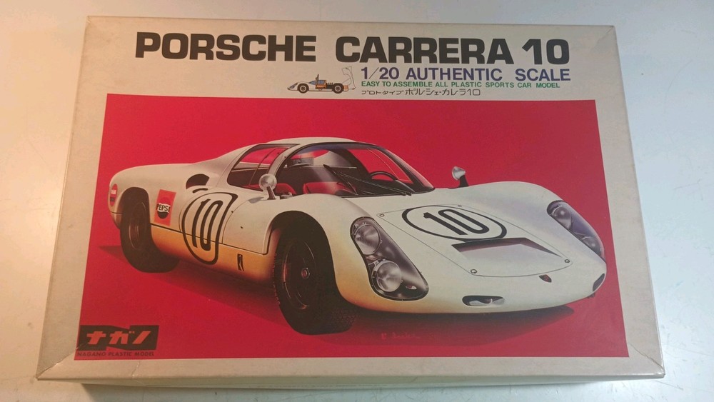Nagano Fujimi 1/20 Scale Porsche Carrera 10 Race Car Sports Tamiya Rare Vintage