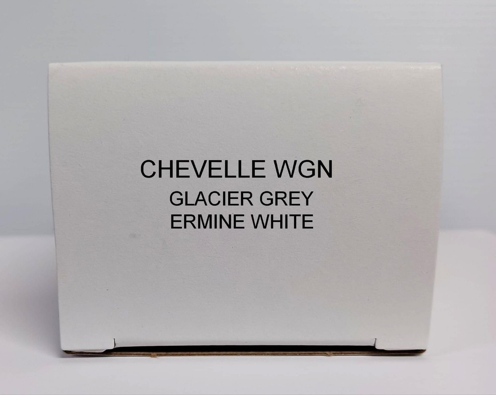1965 Chevy Chevelle Station Wagon Grey White Promo Model Box Only Replica NO CAR