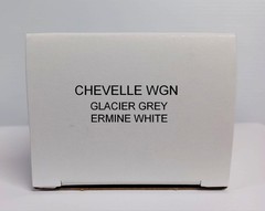 1965 Chevy Chevelle Station Wagon Grey White Promo Model Box Only Replica NO CAR