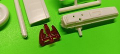 USA 1 1990 Chevy Silverado Pickup Truck 1/25 Cab Body Glass Bed Box Interior Tub