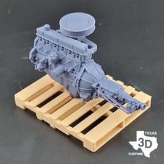 Clifford 4bbl Ford 300 Inline 6 model engine resin 3D printed 1:24-1:8 scale