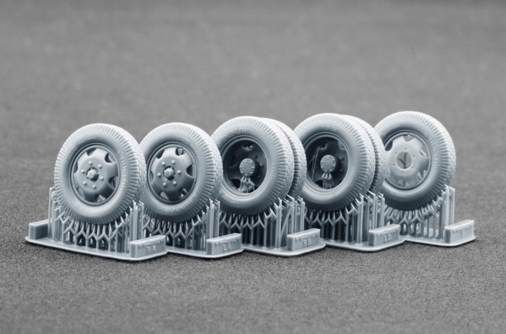 ScaleX WW-48002W 1:48 Blitz Early v2 deformed wheel set for Italeri, Tamiya