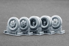 ScaleX WW-48002W 1:48 Blitz Early v2 deformed wheel set for Italeri, Tamiya