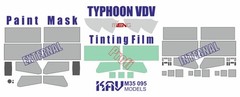 1:35 Window Tint Film and Paint Mask for Typhoon VDV K4386 Meng VS014