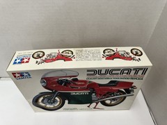 Tamiya 1/12 scale model kit of the legendary Ducati 900 Mike Hailwood Replica