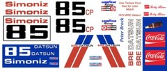 #85 Bobby Allison BRE DATSUN 510 1972 1/24th – 1/25th Scale Decals